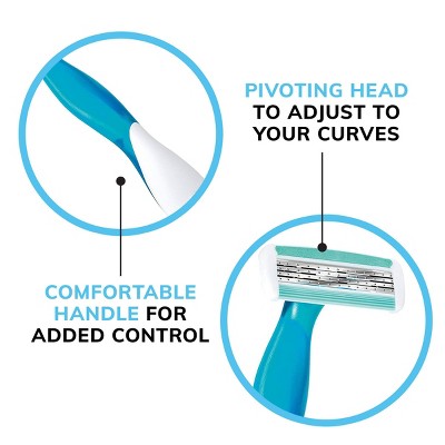 BiC Soleil Comfort Women's 4 Blade Disposable Razor 10ct - New