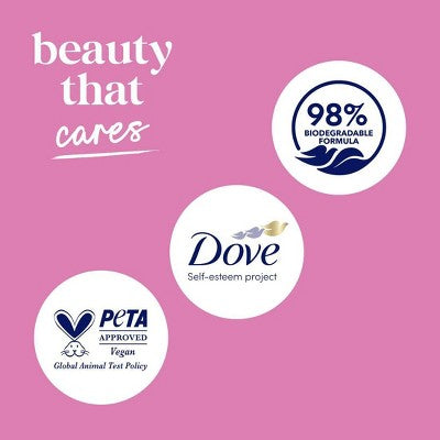 Dove Renew Body Wash Pump Peony & Rose Oil Nourishing 24hr Lotion-Soft Skin 30.6 fl oz - Imperfect Container