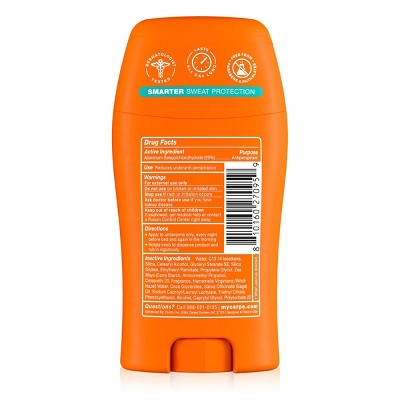 Carpe Men's 100HR Sweat & Odor Control Antiperspirant Deodorant Clean Sport 1.76oz - Imperfect Container