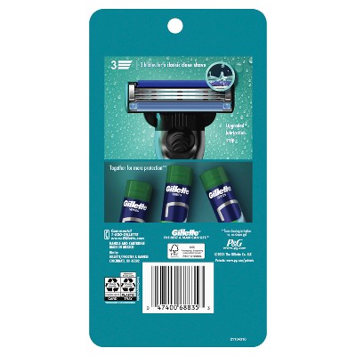 Gillette Mach3 Value Pack Razor Handle + 6 Blade Refills - Imperfect Box