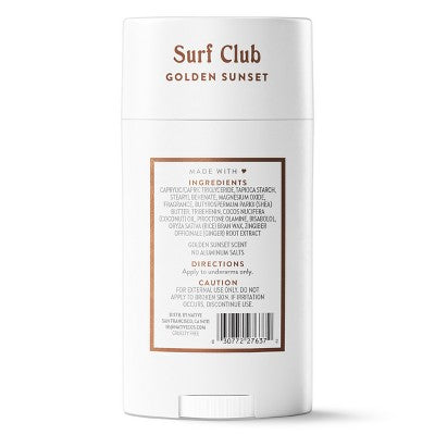 Native Limited Edition Surf Club Deodorant Golden Sunset 2.65 oz - Imperfect Container