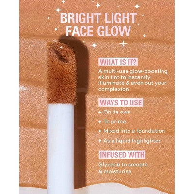 Makeup Revolution Bright Light Face Glow Highlighter Radiance Tan 0.77 fl oz - New