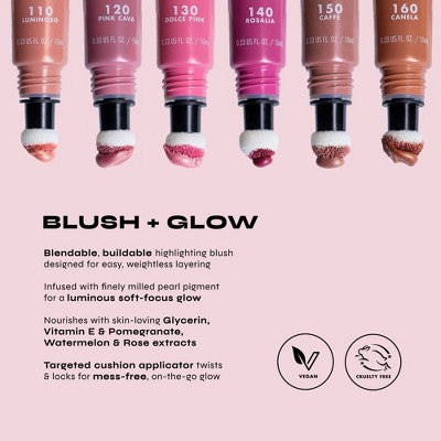Milani Cheek Kiss Liquid Blush + Glow Luminoso 0.33 fl oz - Imperfect Container