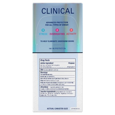 Secret Clinical Women's Deodorant Lavender & Jasmine 2.6oz - Imperfect Box