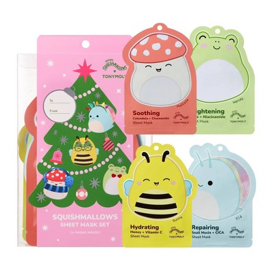 TONYMOLY Sheet Mask Set Squishmallows 4ct - Imperfect Box
