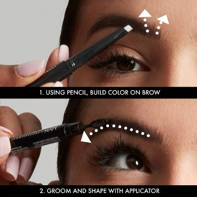 NYX Professional Makeup Fill & Fluff Eyebrow Pomade Pencil Ash Brown 0.007oz - New