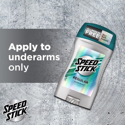 Speed Stick Solid Deodorant Fresh Scent Aluminum Free 3oz/2pk - New