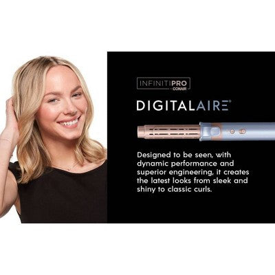 InfinitiPRO by Conair DigitalAIRE Plus Straightener; Bag Multipurpose Hair Styling Tools 1"-1.25" - Imperfect Box
