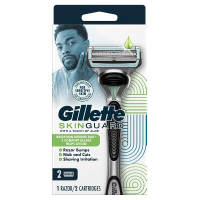 Gillette SkinGuard Razor + 2 Blade Refills - Imperfect Box