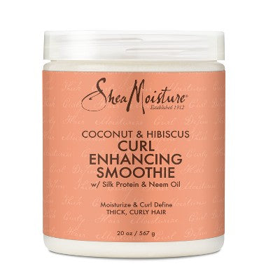 SheaMoisture Coconut and Hibiscus Curl Enhancing Smoothie For Thick Curly Hair 20oz - New