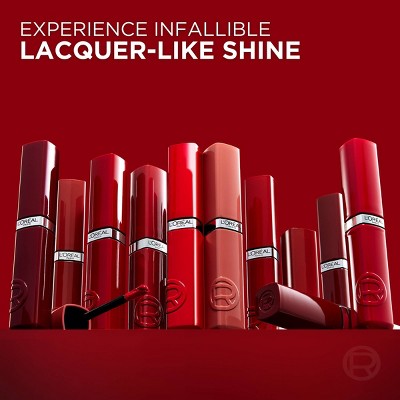 L'Oreal Paris Infallible Lacque Resistance Liquid Lipstick Berry Bordeaux 0.13 fl oz - New