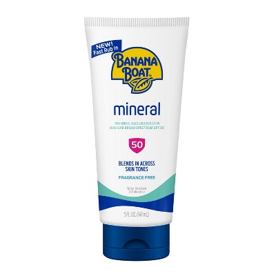 Banana Boat Mineral Lotion SPF 50 5 fl oz - Imperfect Container
