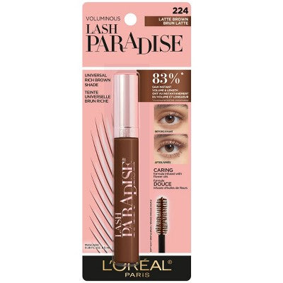 L'Oreal Paris Voluminous Lash Paradise Mascara Latte Brown 0.28 fl oz - Imperfect Box