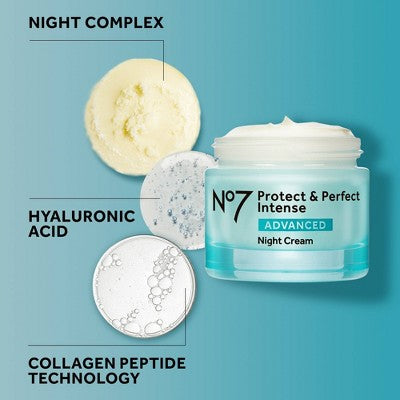 No7 Protect & Perfect Intense Advanced Moisturizing Night Cream 1.69 fl oz - Missing Box
