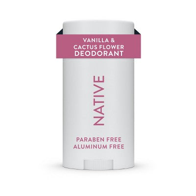 Native Solid Deodorant for Women & Men - Vanilla & Cactus Flower 2.65oz - New