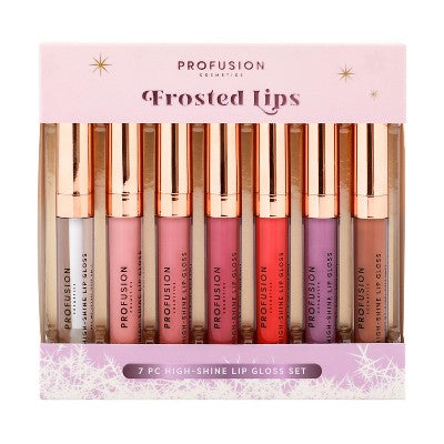 Profusion Cosmetics Frosted Snow Sparkle Frosted Lip Gloss Set 1.2 oz - Imperfect Box