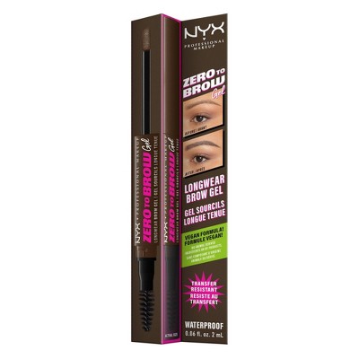 NYX Professional Makeup Zero to Brow Longwear Eyebrow Gel 07 Espresso 0.06 fl oz - Imperfect Box