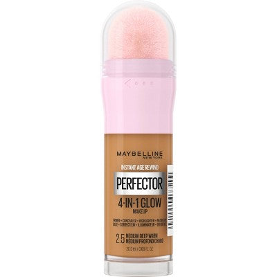 Maybelline Instant Age Rewind Instant Perfector 4-in-1 Glow Foundation 2.5 Medium/Deep Warm 0.68 fl oz - New