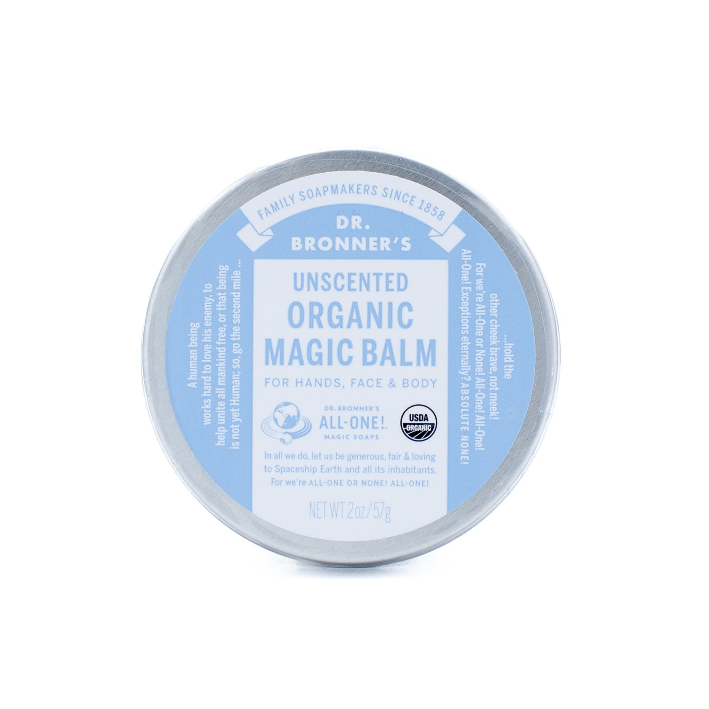 Dr. Bronner's Unscented Organic Magic Balm 2oz - New