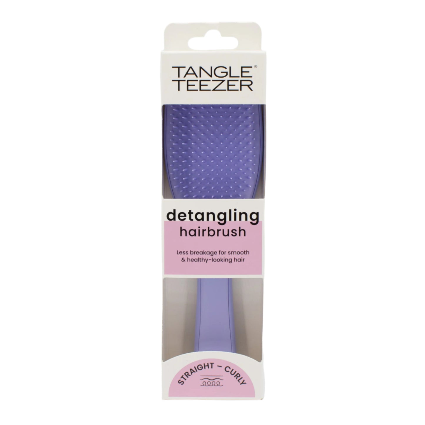 Tangle Teezer Detangling Hairbrush Straight or Curly in Purple - New