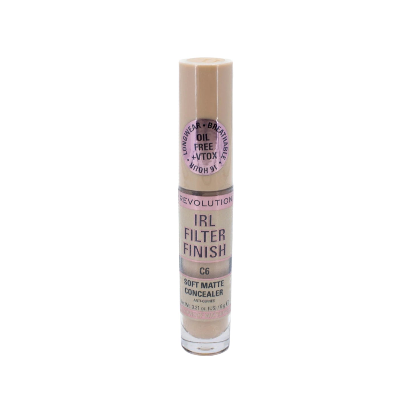 Makeup Revolution IRL Filter Finish Concealer C6 .21oz - New