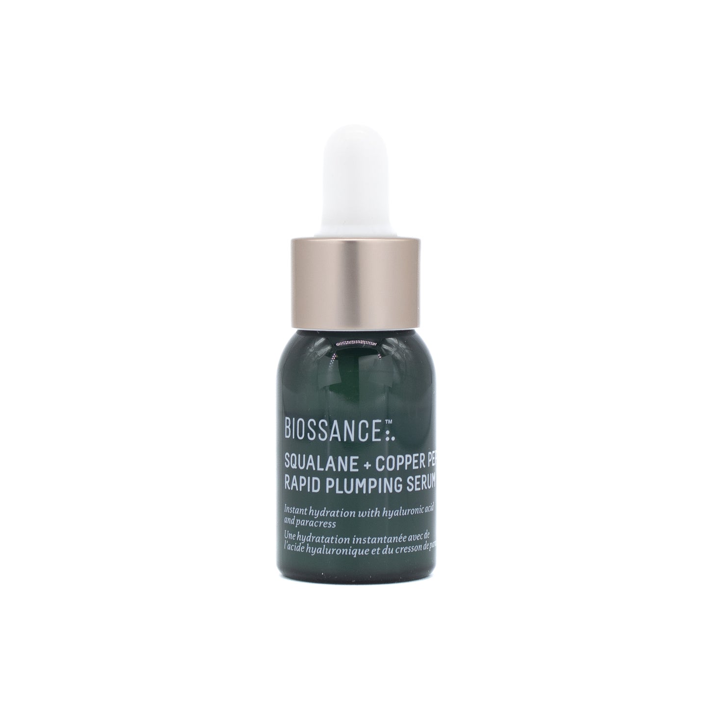 BIOSSANCE Squalane + Copper Peptide Rapid Plumping Serum 0.4oz - Imperfect Box