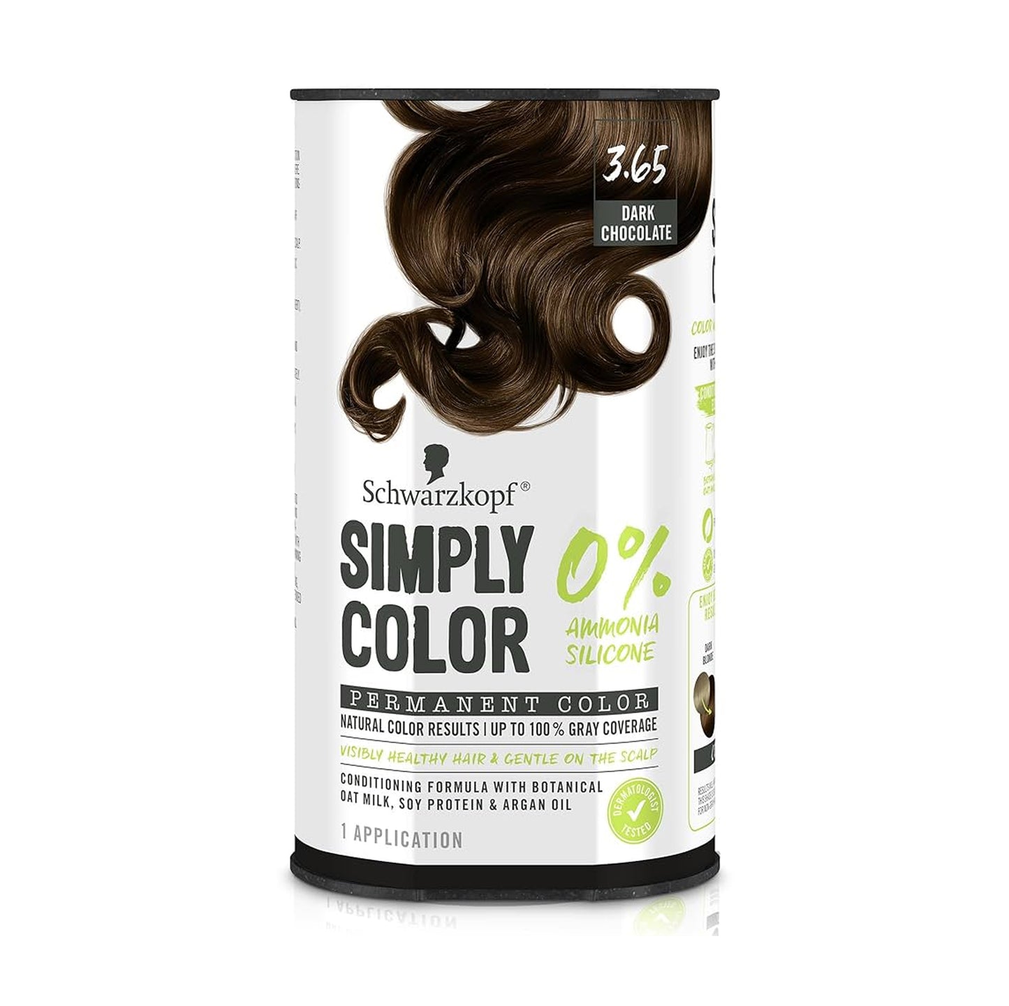 Schwarzkoph Simply Color Permanent 3.65 DARK CHOCOLATE - New