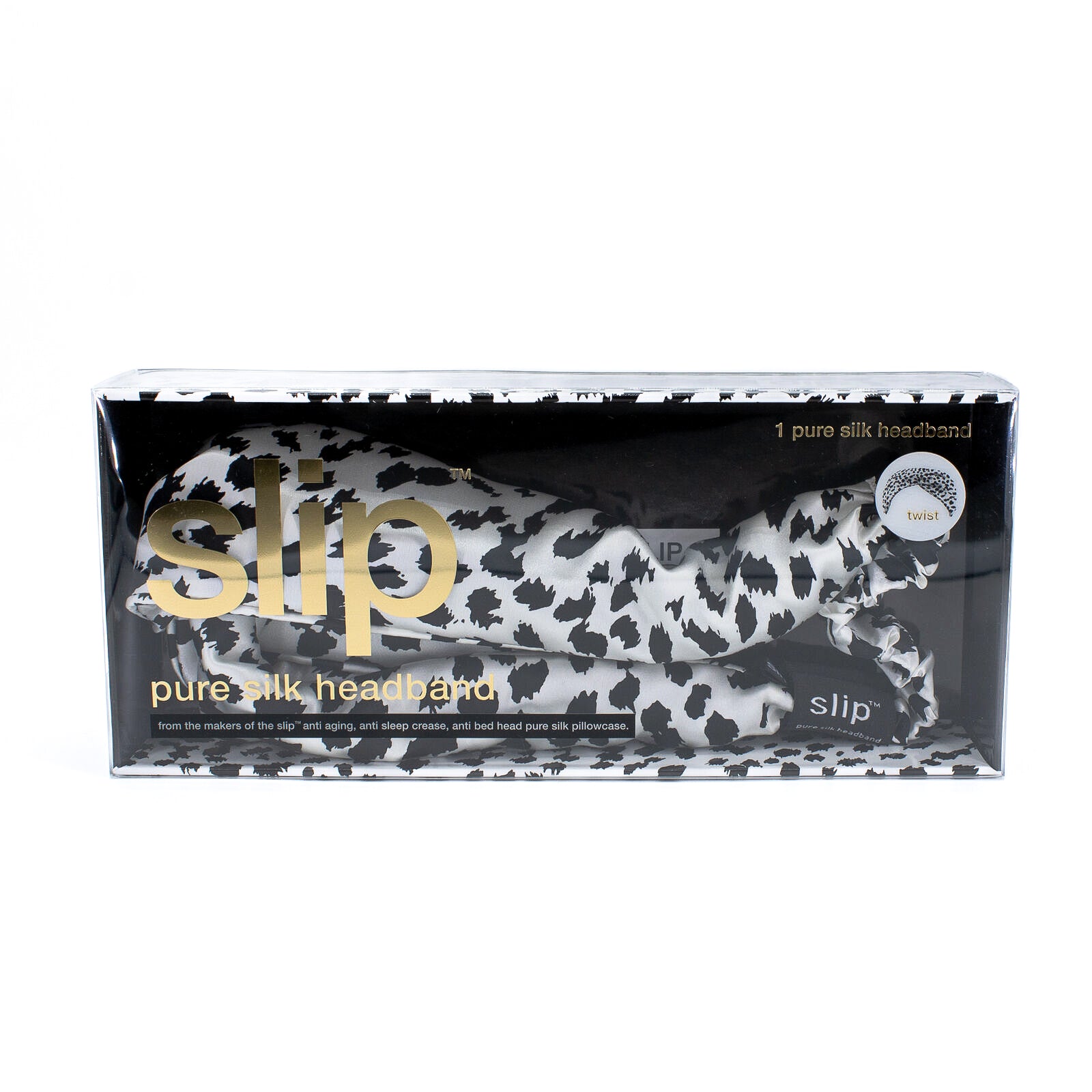 slipPureSilkTwistHeadbandBLACK  display picture 2