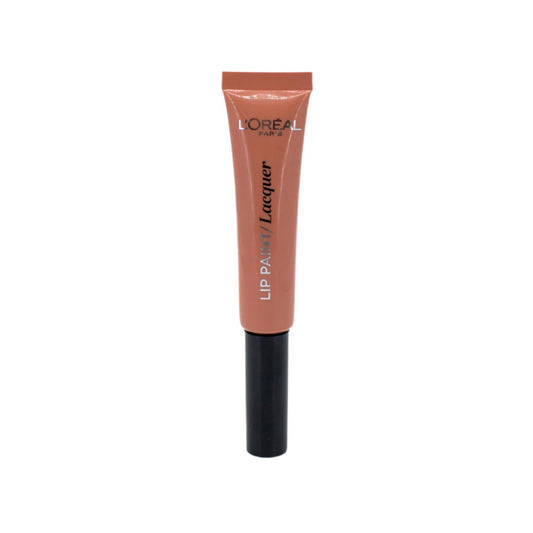 L'Oreal Lip Paint Liquid Lipstick 101 GONE WITH THE NUDE 0.2oz - Imperfect Container