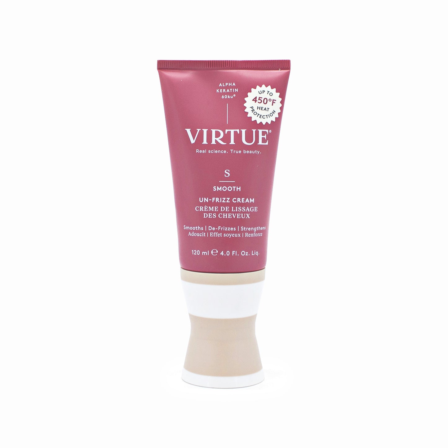 VIRTUE Smooth Un-Frizz Cream 4oz - Small Amount Missing