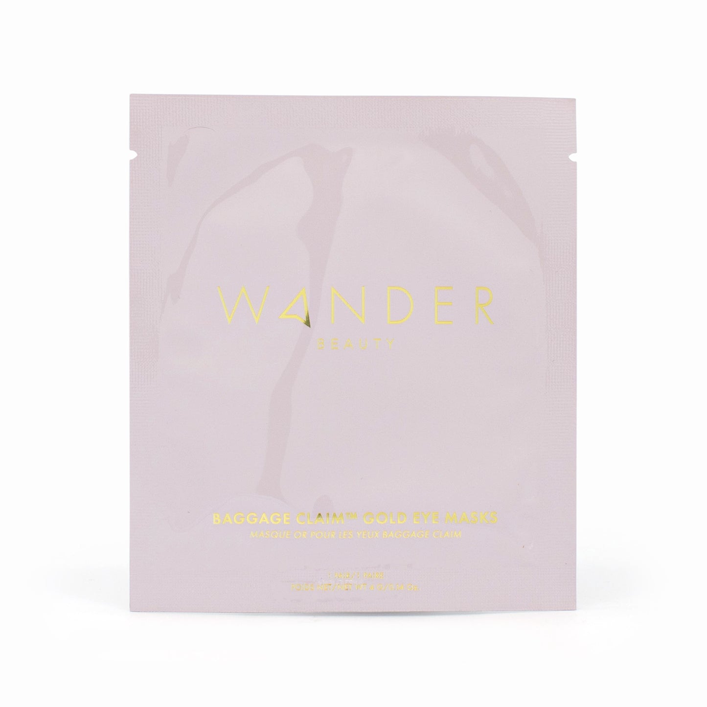 WANDER BEAUTY Baggage Claim Gold Eye Masks 6 PAIRS - Imperfect Box