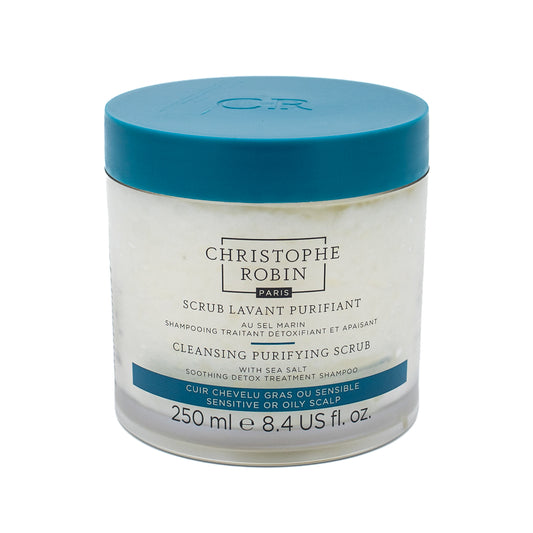 CHRISTOPHE ROBIN Cleansing Purifying Scrub with Sea Salt 8.4oz - Damaged Lid