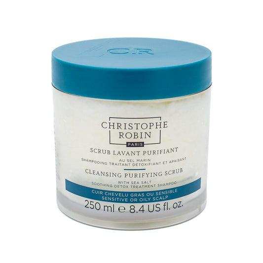 CHRISTOPHE ROBIN Cleansing Purifying Scrub with Sea Salt 8.4oz - New