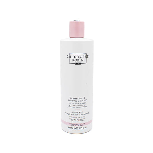 CHRISTOPHE ROBIN Delicate Volumizing Shampoo with Rose Extracts 16.9oz - Small Amount Missing