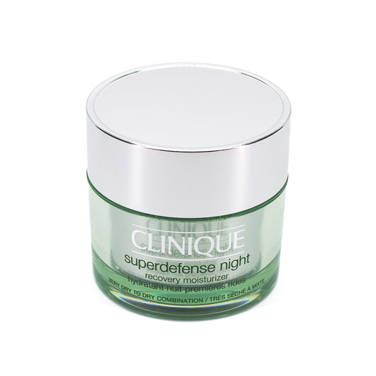 CLINIQUE Superdefense Night Recovery Moisturizer Very Dry to Dry Combination 1.7oz - Missing Box