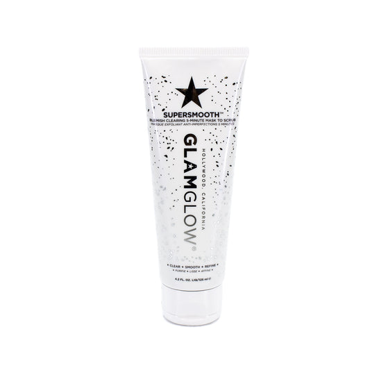 GLAMGLOW Supersmooth Blemish Clearing 5-Minute Mask to Scrub 4.2oz - New