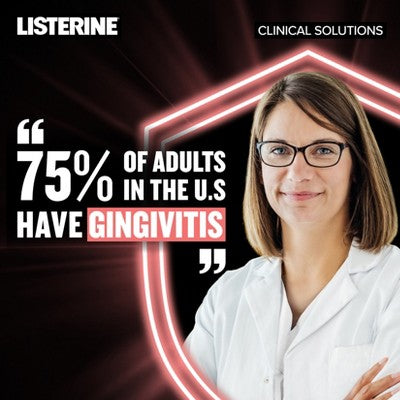 Listerine Clinical Solutions Gum Health Mouthwash for Antigingivitis and Antiplaque 1L - New