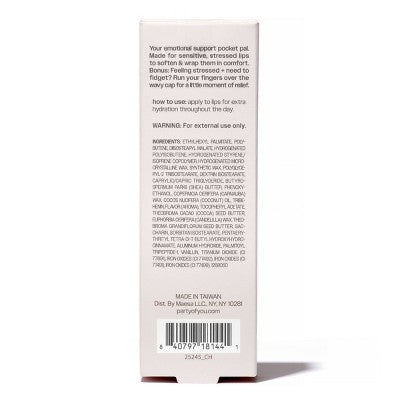 Party of You Peptide Lip Balm in Sweet-N-Salty Security Blanket 0.5oz - Imperfect Box