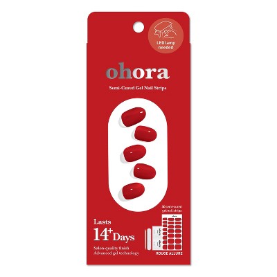 Ohora Gel Nail Art Basic Line Rouge Allure 30ct - Imperfect Box