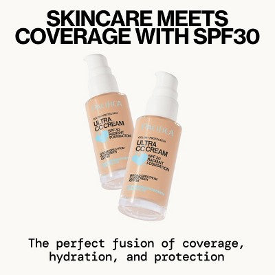 Pacifica Ultra CC Cream Radiant Foundation Warm/Light 1 fl oz - Imperfect Box