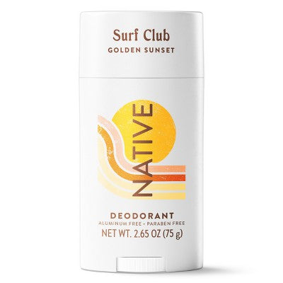 Native Limited Edition Surf Club Deodorant Golden Sunset 2.65 oz - Imperfect Container