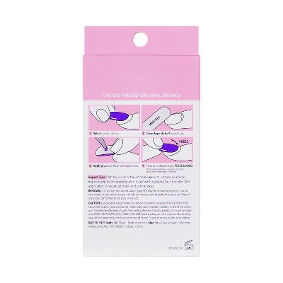 Kiss Glam Embellished Press-On Fake Nails Short Round Simple Joys 35ct - Imperfect Box