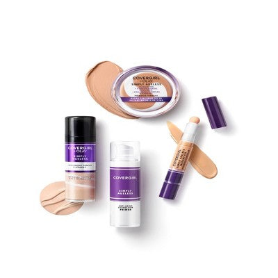 COVERGIRL + Olay Simply Ageless 3-in-1 Liquid Foundation with Hyaluronic Complex + Vitamin C 220 Creamy Natural 1 fl oz - Imperfect Container
