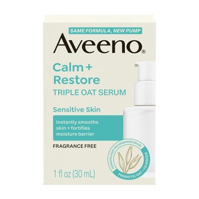 Aveeno Calm + Restore Triple Oat Hydrating Face Serum 1 fl oz - Imperfect Box