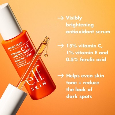 e.l.f. SKIN Bright Icon Vitamin C + E + Ferulic Face Serum 1 fl oz - Missing Box