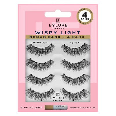 Eylure Wispy Light False Eyelashes No 117 4pr - Imperfect Box