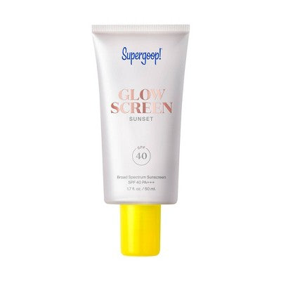 Supergoop! Glowscreen Sunset Hydrating Glowy Tinted Primer Sunscreen SPF 40 1.7 fl oz  - Imperfect Box
