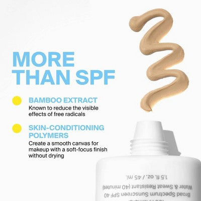 Supergoop! Mineral Mattescreen Sunscreen Non-Comedogenic Mattifying Tinted Primer Sunrise SPF 40 1.5 fl oz - Imperfect Box