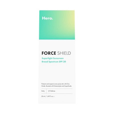 Hero Force Shield Superlight Sunscreen SPF30 50ml - Imperfect Box