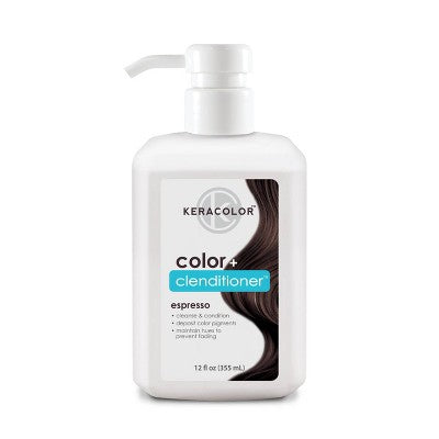 Keracolor Color + Clenditioner Temporary Hair Color Espresso 12 fl oz - Imperfect Container
